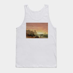 The Fishing Fleet by Albert Bierstadt Tank Top